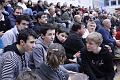 Les supporters encouragent....